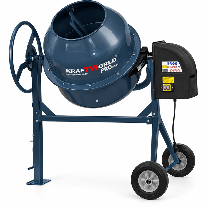 Бетонобъркачка KraftWorld Pro 180, 200 или 240 л - снимка 10