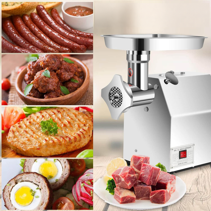 Професионална месомелачка 800W – 120 кг/ч, неръждаема стомана